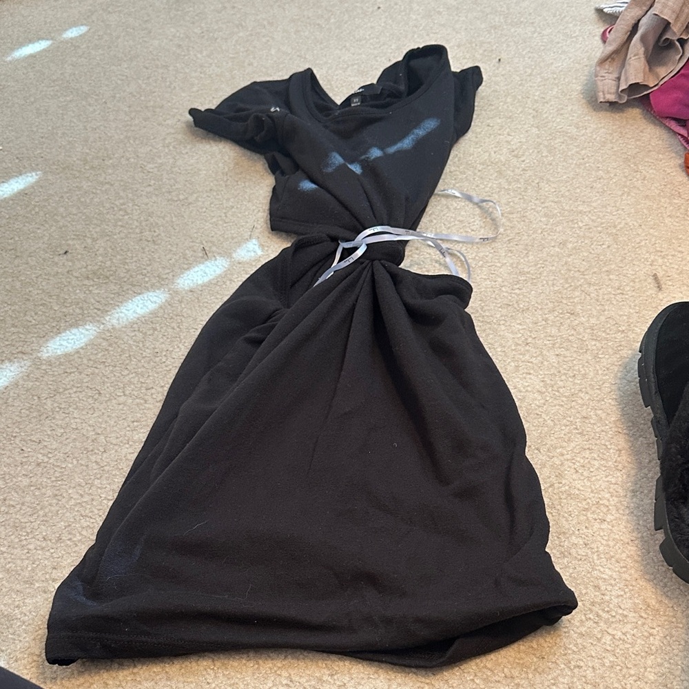 Lulu's Classic Black Maxi Dress
